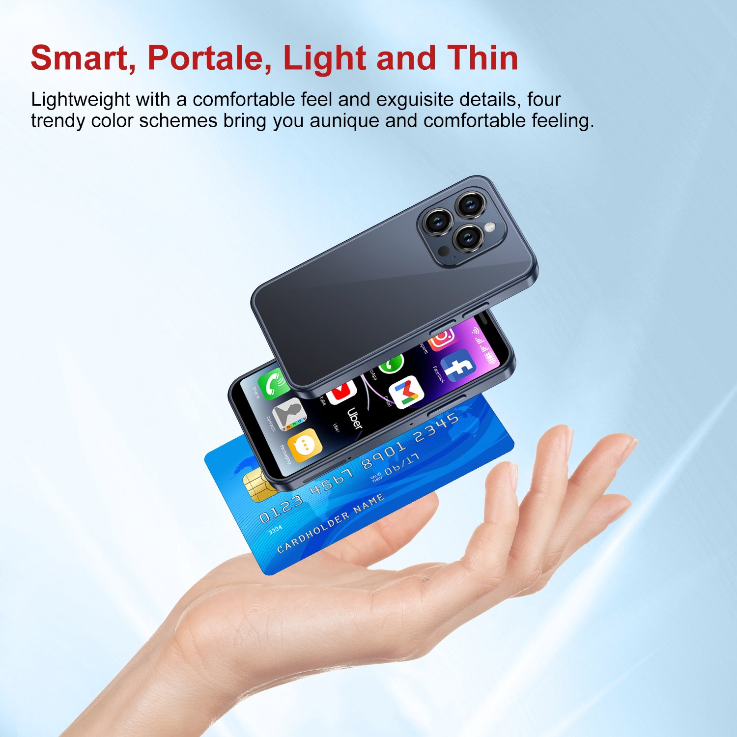 New Design 15 Pro Max Mini Android for Children Smart Phone Cheap 3G 4G Dual SIM GSM HD Screen Resolution Mini smartphone